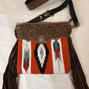American Darling Multicolor Fringe Crossbody Bag